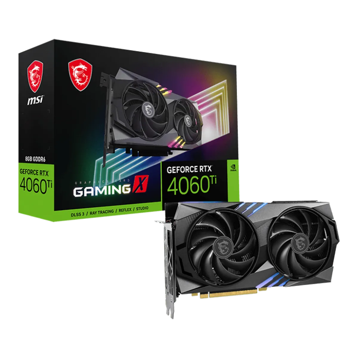 کارت گرافیک ام اس آی مدل MSI GeForce RTX 4060 Ti GAMING X 8G